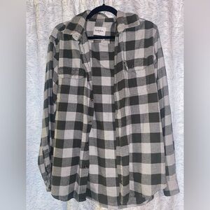 Goodfellow grey and green flannel large